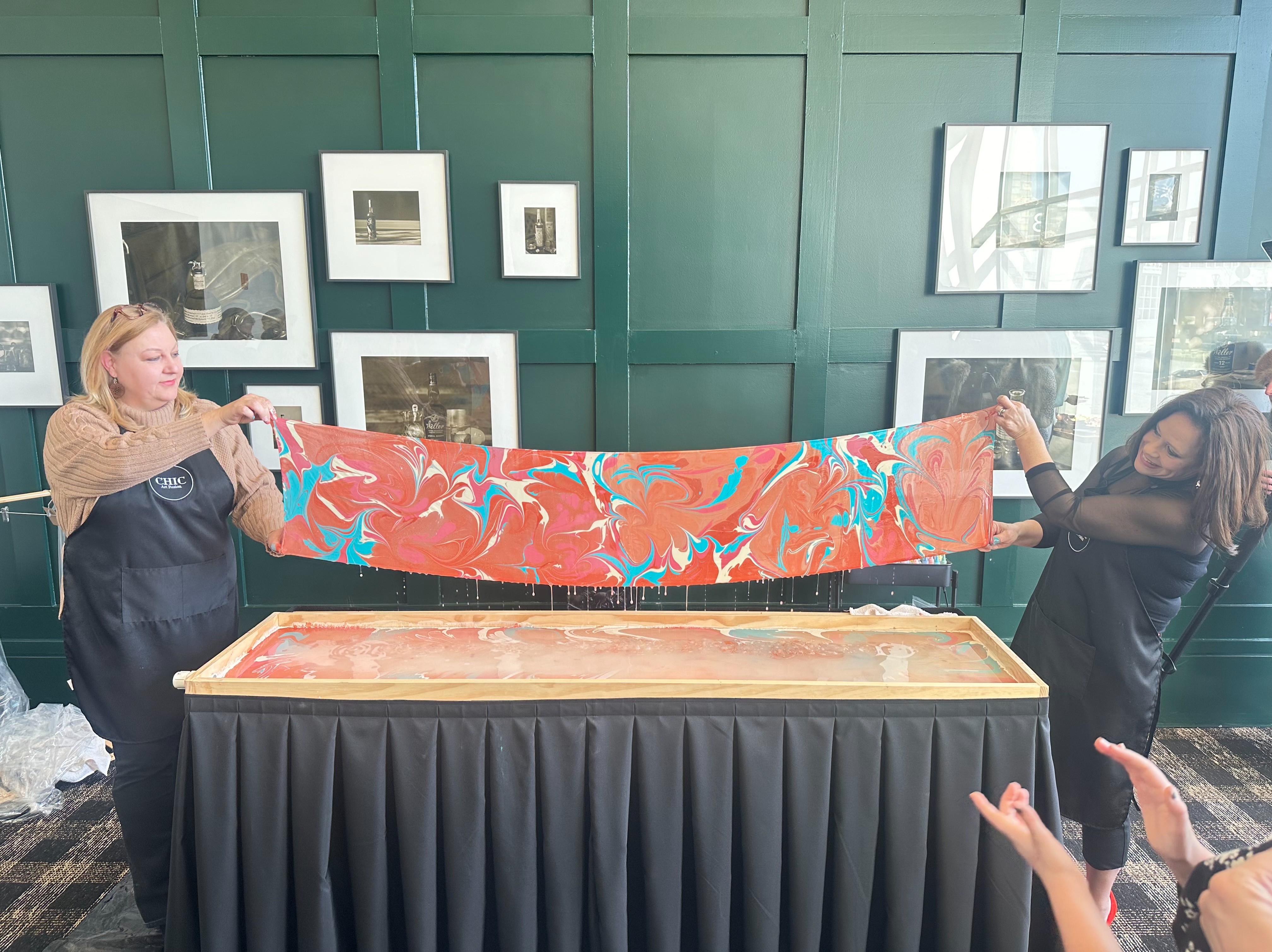 Water Marbling, LONG  (14X72)